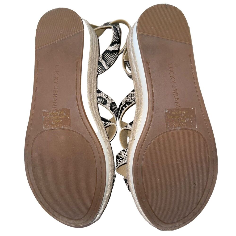 Lucky Brand Sandals Espadrille Wedge Platform - Picture 10 of 11
